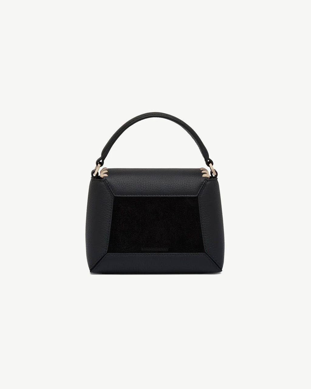 Contrast Stitch Mini Top Handle Crossbody Bag