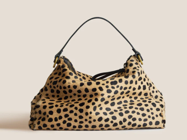 Leopard Print Soft Hobo Shoulder Bag