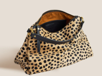 Leopard Print Soft Hobo Shoulder Bag