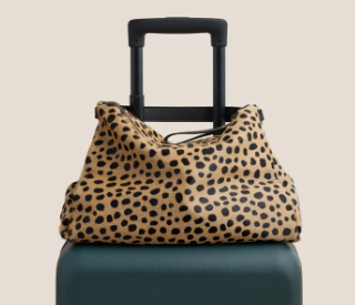 Leopard Print Soft Hobo Shoulder Bag