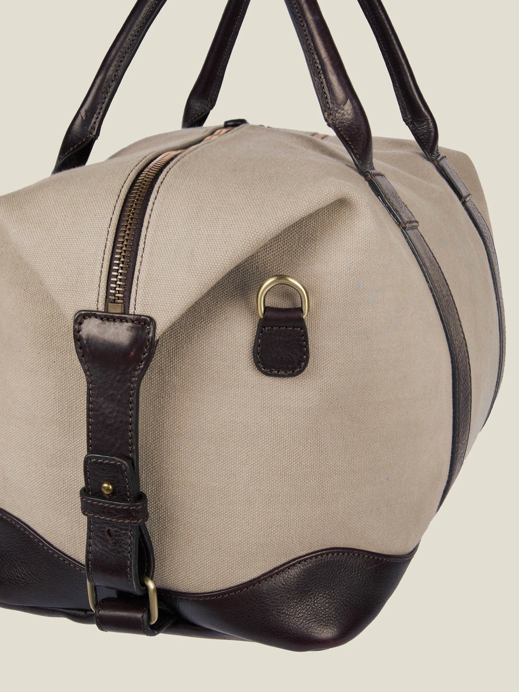 Canvas & Leather Trim Weekend Duffle Bag