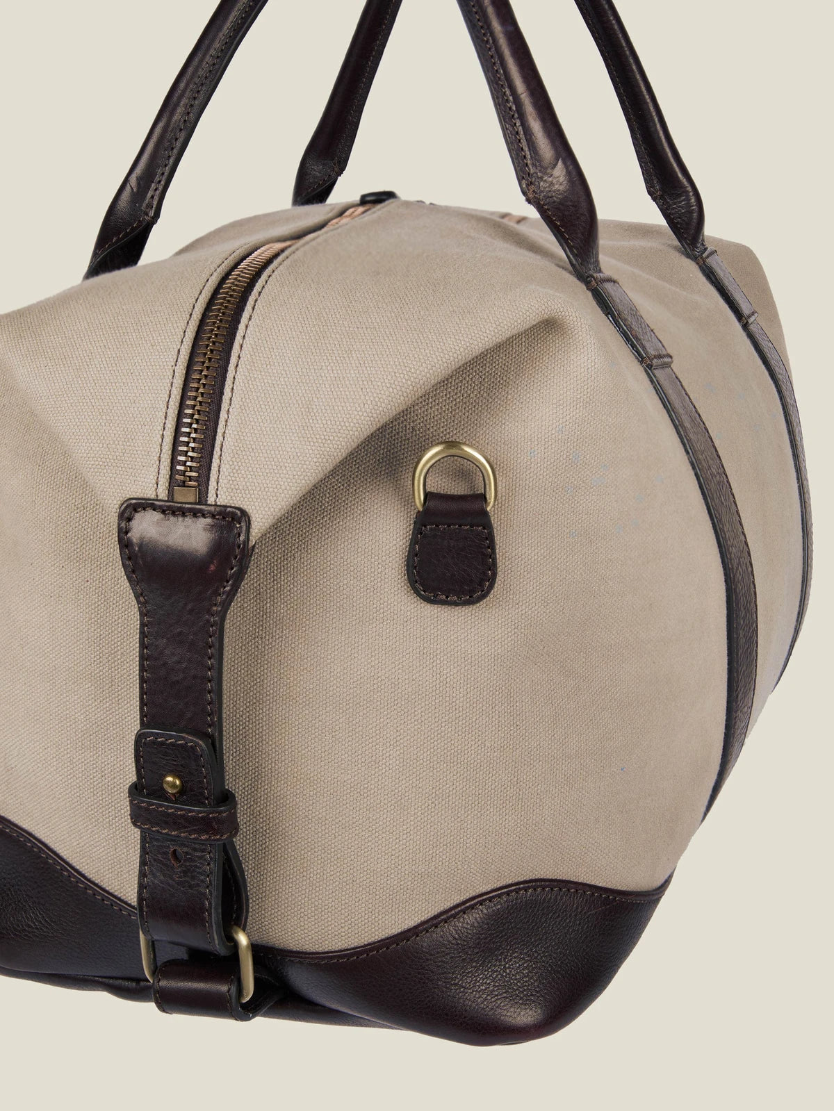 Canvas & Leather Trim Weekend Duffle Bag
