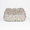 Handmade Silver Rhinestone Wedding Clutch