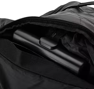 Black Patchwork Sheepskin Wheeled Travel Bag